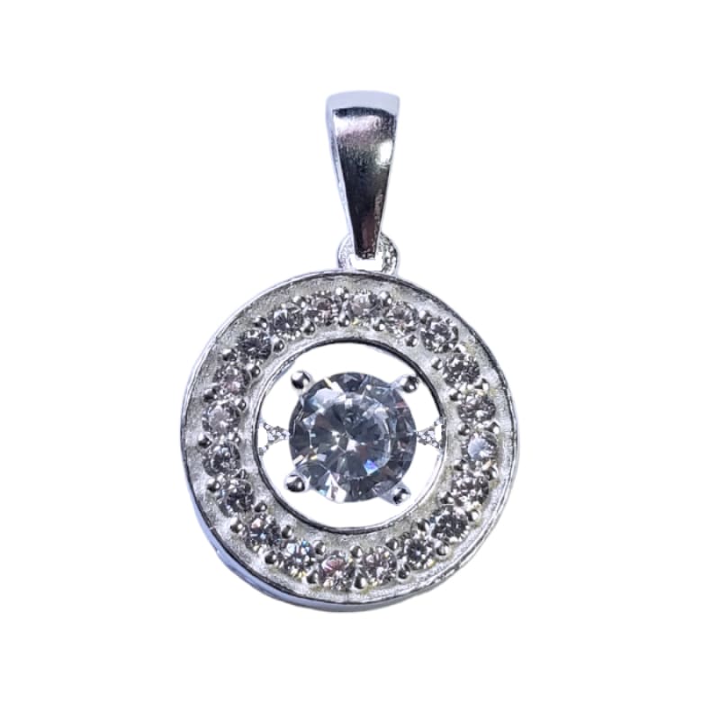 Dije piedras pequeñas y piedra grande central Plata Italiana 925 - Metalli - Default Title - Perfumisimo